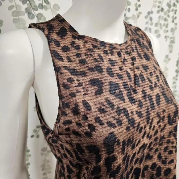 Koral Muscle Netz Crop Tank Top in Leopard Sz XS - Picture 6 of 12